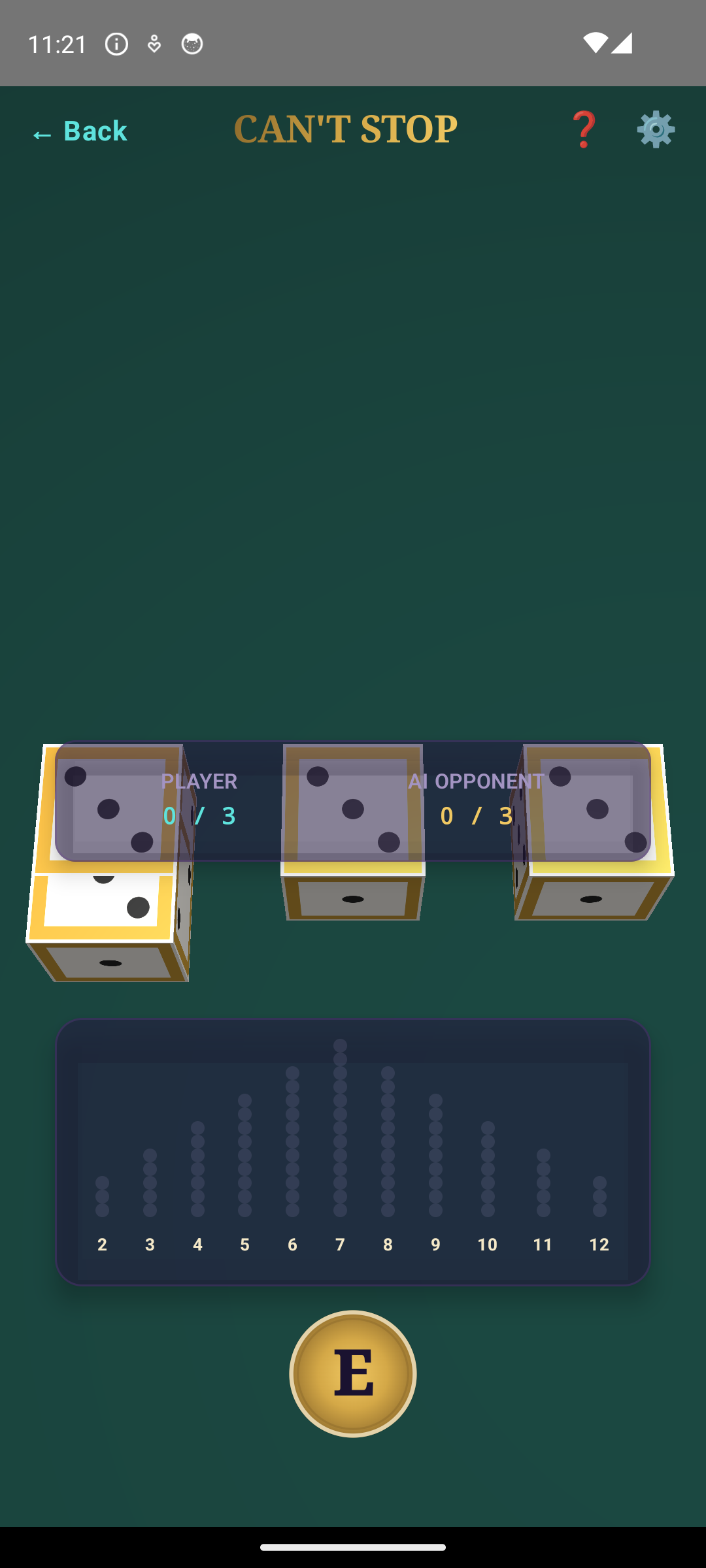 Can't Stop Android gameplay screenshot